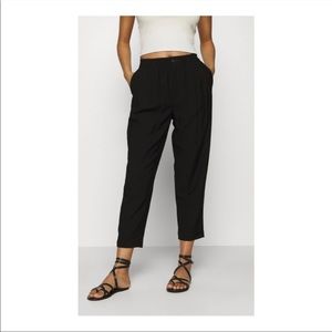 Madewell true black drapey track trouser pants. XS